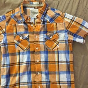 Aeropostale- Shortsleeve Plaid Button Down Shirt
